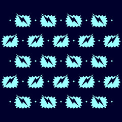 a pattern of lightning with flat design