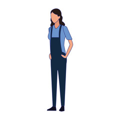 avatar woman standing wearing casual clothes