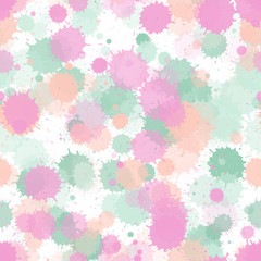 Paint stains watercolor drop spots seamless print