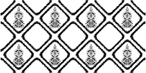 Fototapeta premium Heometrict pattern etnic indian black ornamental on color background. Navajo motif texture ornate design for surface print.