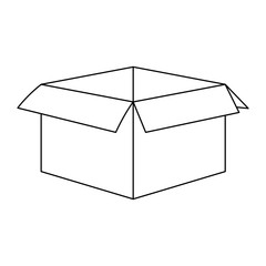 box icon image, flat design
