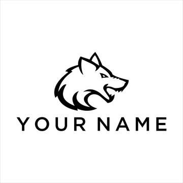 Wolf vector logo graphic modern abstract