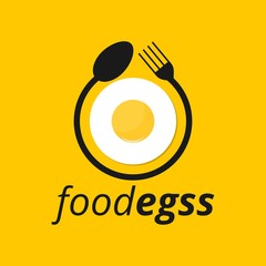 food eggs logo vector illustration
