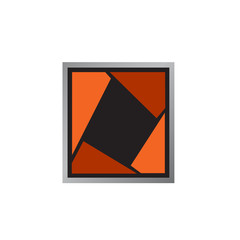 new geometric shape stacked square shape logo design element vector template