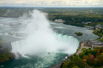 Canadian Horseshoe Falls and Table Rock Welcome Centre at Niagara Falls Ontario