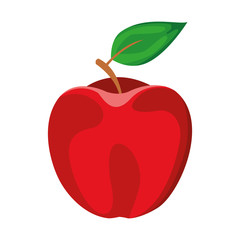 apple fruit icon, colorful design