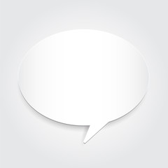 Grey and white gradient color bubble text background, vector illustration.
