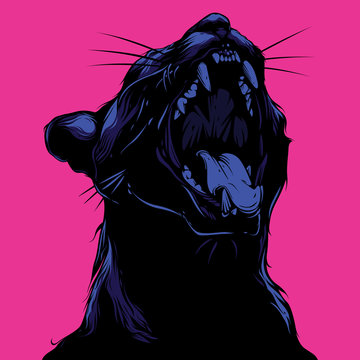 recommend clip art: screaming cat illustration