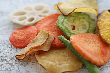 野菜と果物のチップス