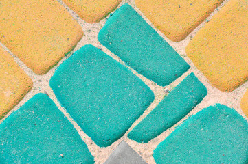 paving tiles of different colors