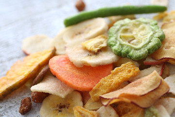 野菜と果物のチップス