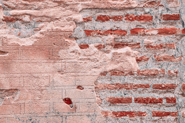 red brick wall