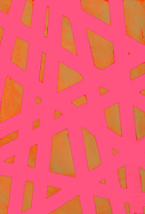  Hand-painted Watercolor geometry texture. Abstract background for trendy design, splashes, drops of paint, paint smears. Artwork in modern style. Design for backgrounds, wallpapers, covers.