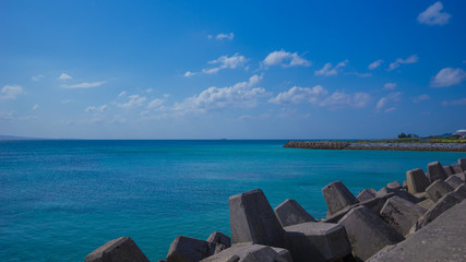 海とテトラポット