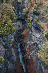 Partnachklamm in Garmisch-Partenkirchen, a canyon in germany