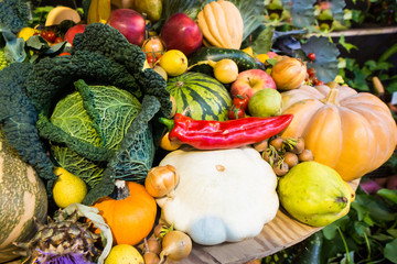 lots of vitamins from vegetables