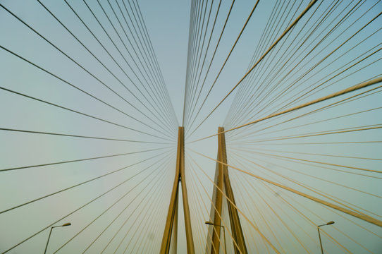 The Bandra-Worli Sea Link, officially called Rajiv Gandhi Sea Link, is a cable-stayed bridge that links Bandra with Worli in Mumbai, India.
