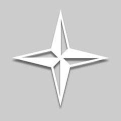 vector compass in light tone