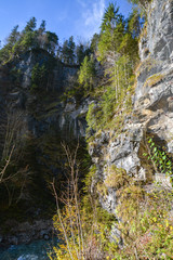 Partnachklamm in Garmisch-Partenkirchen, a canyon in germany