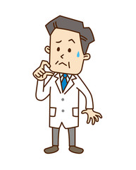 Fototapeta premium 01_04_中年男性_不安