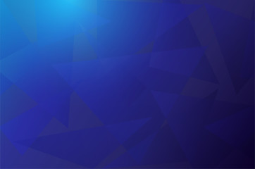 Abstract dark blue triangle elements background, vector illustration.