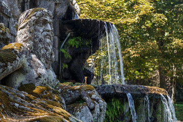 LANTE / ITALY - JULY 2015: The Renascence palace park of Lante, Italy