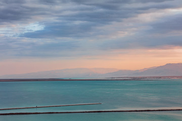 Morning at the Dead Sea. Ein Bokek