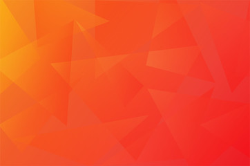 Abstract triangle orange gradient graphic background, vector illustration.