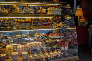 Pastry Shop in Old town Krakow. Poland