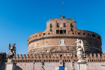 Fototapeta na wymiar Castel Sant'Angelo Rome Italy