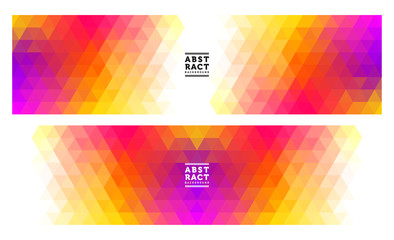 Colorful Triangles background, Abstract Geometric backgrounds full Color