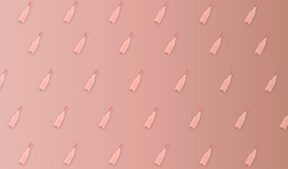 wine bottle pink pattern