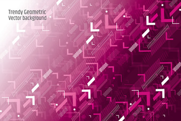 Trendy abstract geometric background