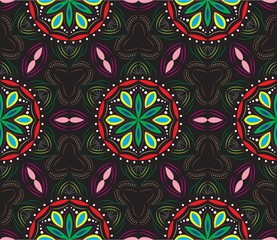 Luxury background vector. Oriental mandala royal pattern seamless