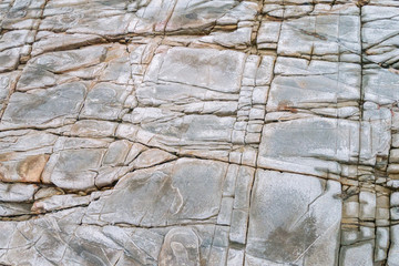 Detailaufnahme Gesteinsschichten - Praia das Illas