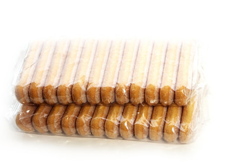 Biscuit cookies. Lady's fingers. Bakery products. Savoyardi. Tiramisu. Dessert. Sugar dough.