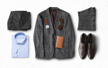 Concept on the topic of fashion and classic clothes