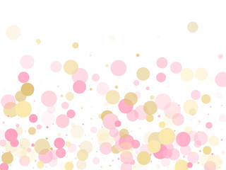 Rose color pink gold fashionable party confetti