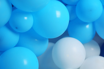 Many color balloons as background. Party decor