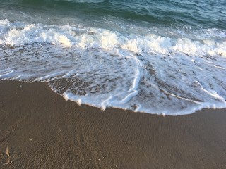 waves on beach
