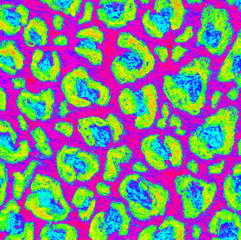 Abstract background. Bright yellow spots on a pink background