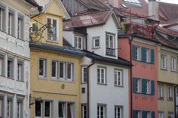 Häuserzeile in Lindau