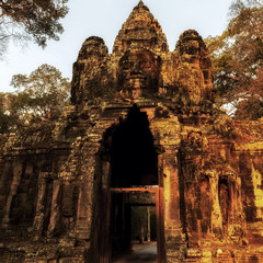 Ancient stone Angkor Wat Siem reap Cambodia.