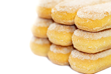 Cookies. Lady fingers. Bakery products. Tiramisu. Dessert. Sugar dough.