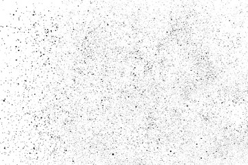 Naklejka premium Black Grainy Texture Isolated On White Background. Dust Overlay. Dark Noise Granules. Digitally Generated Image. Vector Design Elements, Illustration, Eps 10.