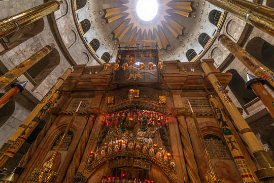 Tomb of Jesus Christ in Jerusalem, Israel