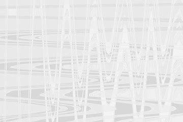 White background with a graphic pattern of lines and stripes, texture of gray zigzags and waves. Modern abstract design in bright colors, a template for a screensaver.