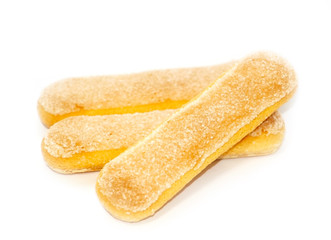 Biscuit cookies Lady's fingers. Bakery products. Savoiardi. Tiramisu. Dessert. Sugar dough.