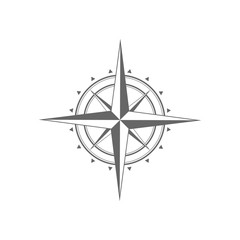 Compass icon isolated on a white background. Travel symbol © dariachekman