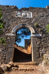Fototapeta premium Assos castle back entrance (Portelo), Kefalonia island